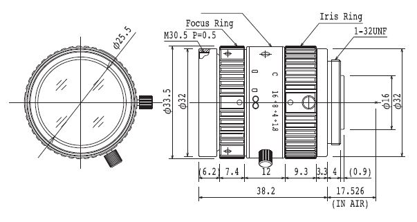 Unice M5018-MP2 lens